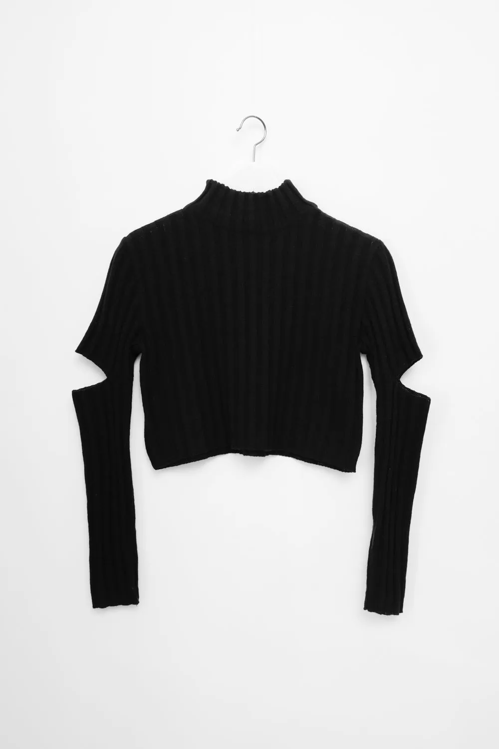 0060_VINTAGE 2000 CROP CUT OUT SWEATER