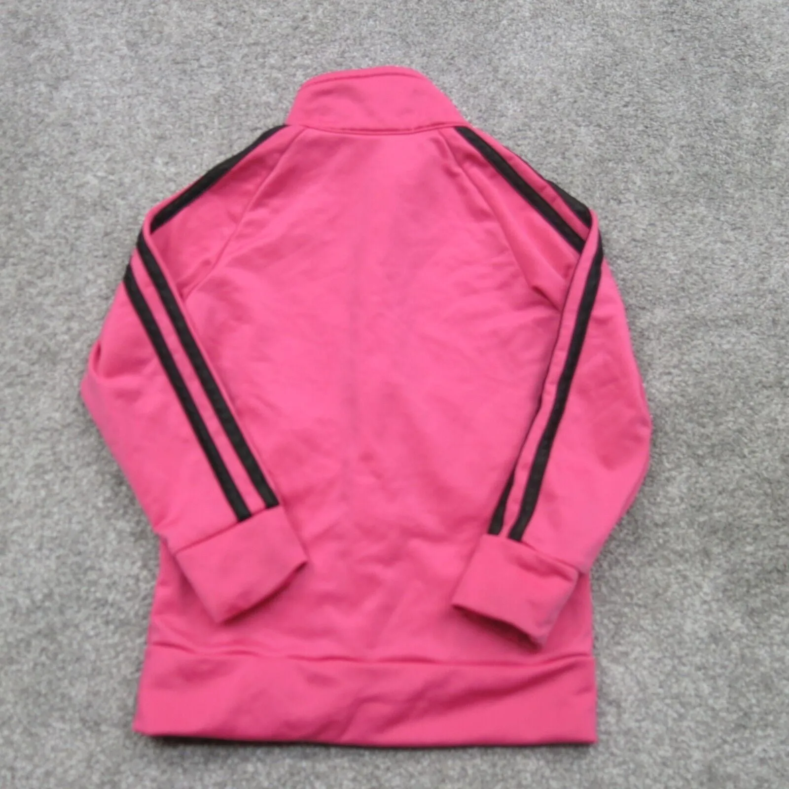 Adidas Track Jacket Girls Size 3T/3TL Pink Long Sleeve Logo Three Stripe Jacket