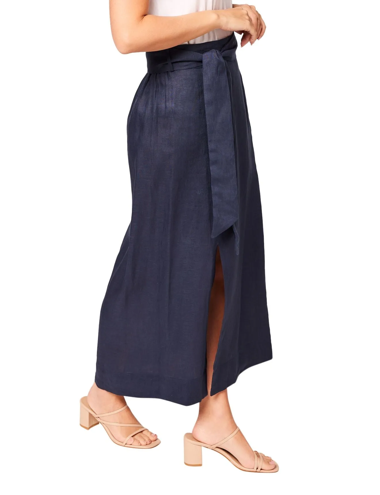 ADRIFT ANNE LINEN SKIRT