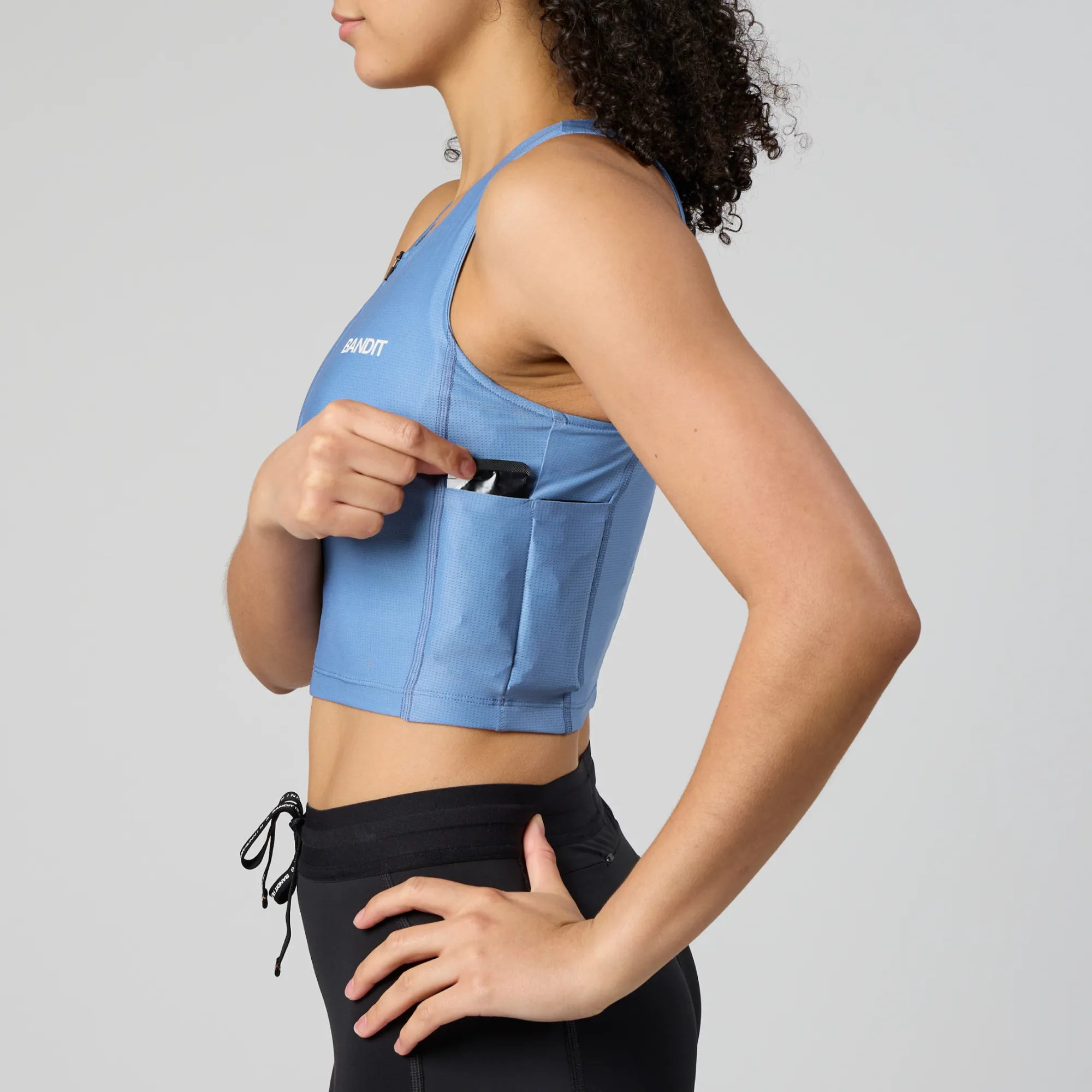 Ares Flex™ Zip Front Race Crop - Skyline