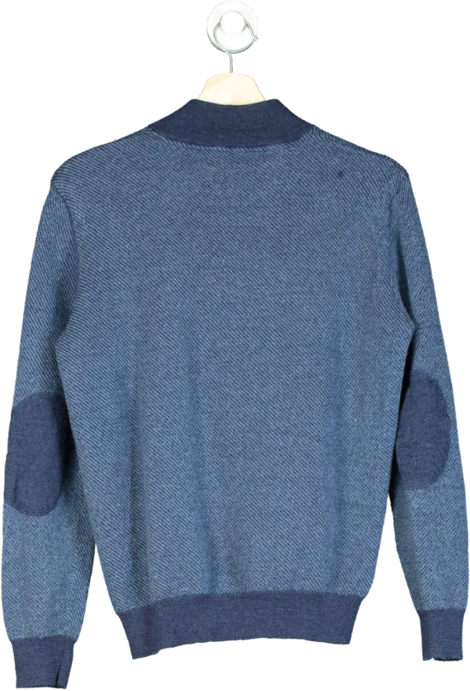 Belford Blue Half-Zip Sweater L