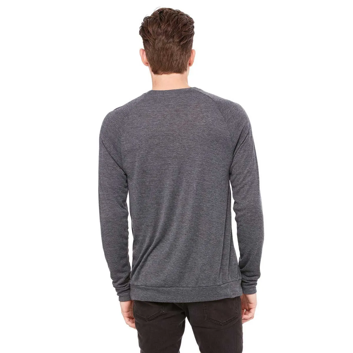 Bella   Canvas Unisex Dark Grey Heather Lightweight Sweater