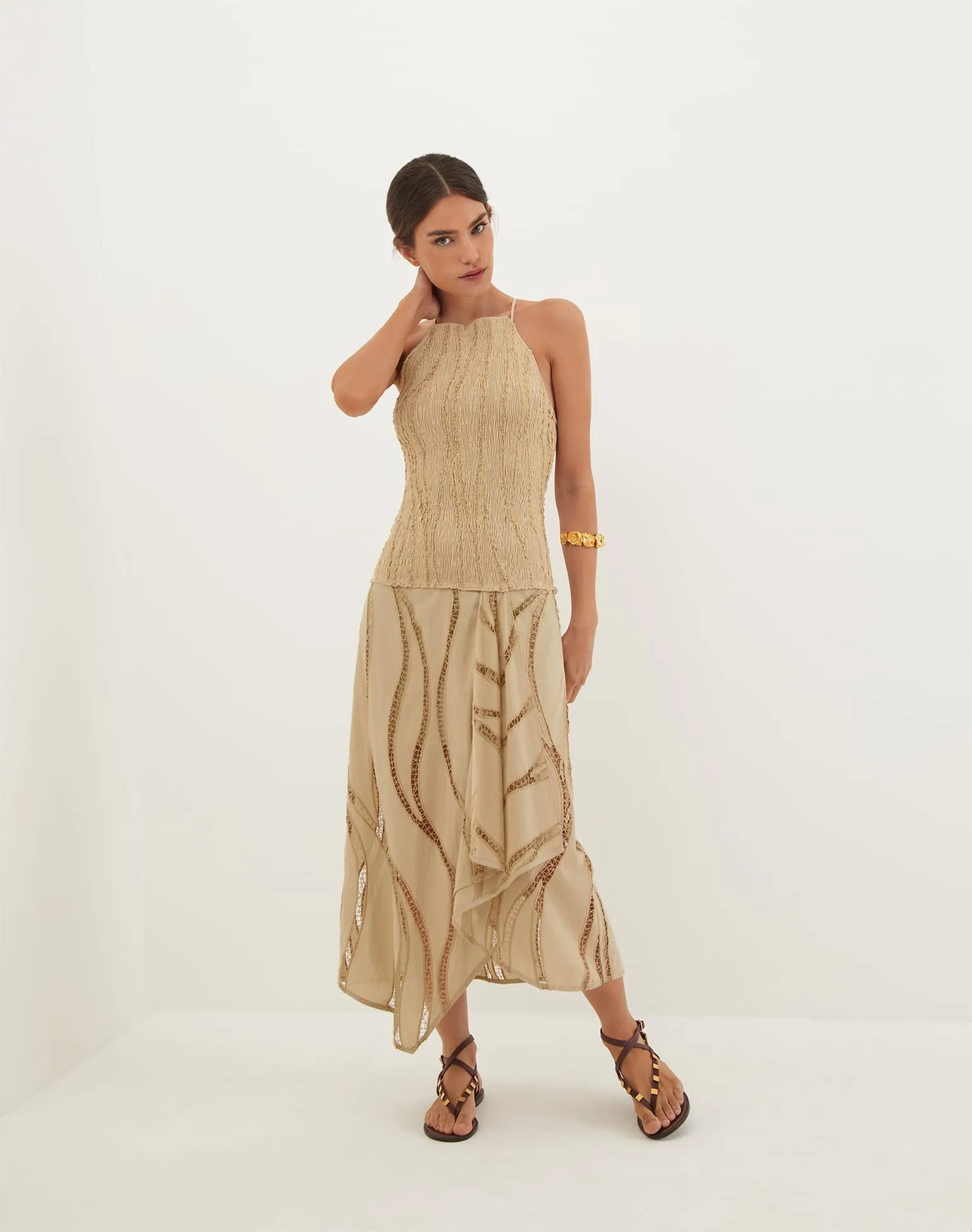 Belle Midi Dress - Santal