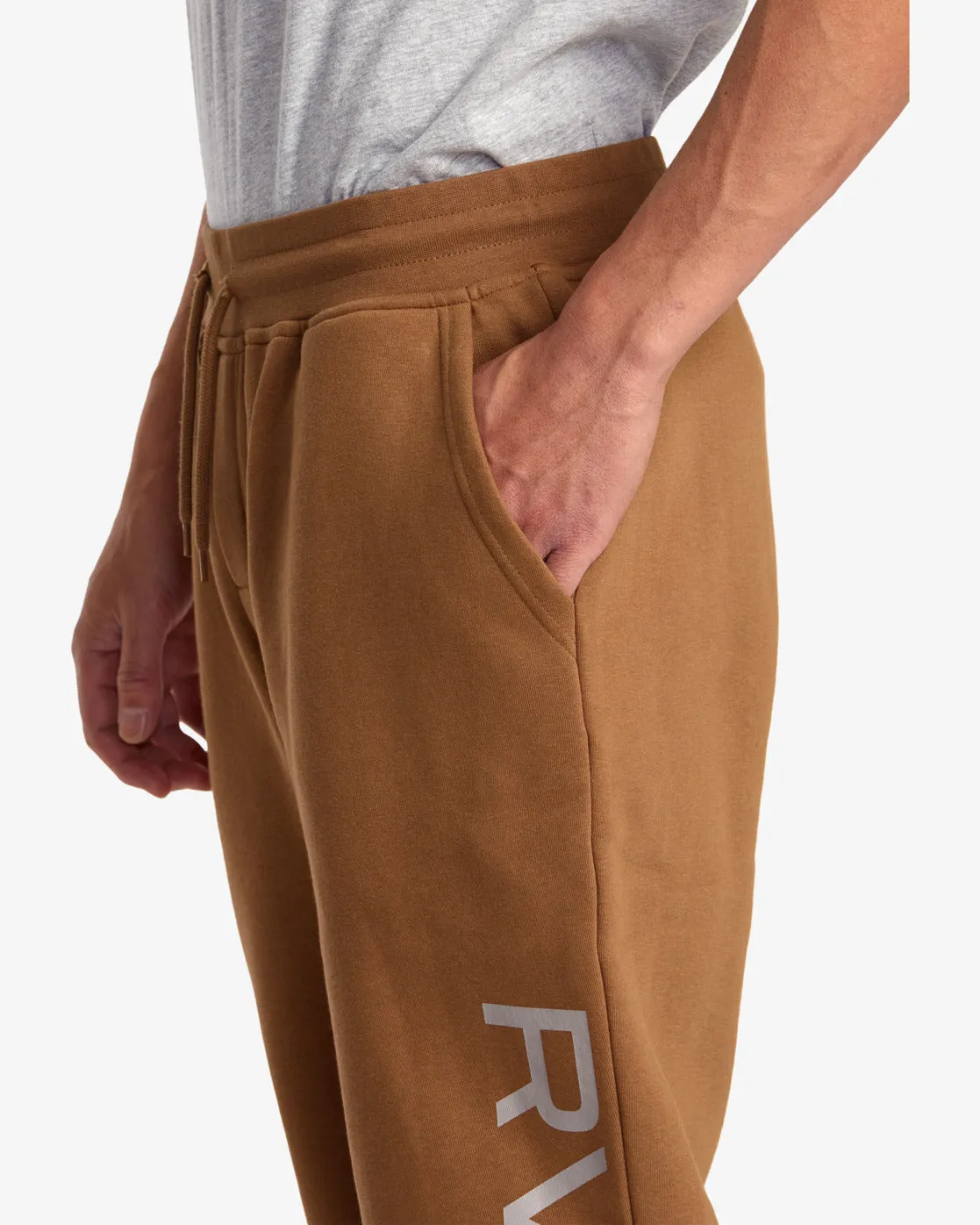 Big RVCA Sweatpants - Rawhide