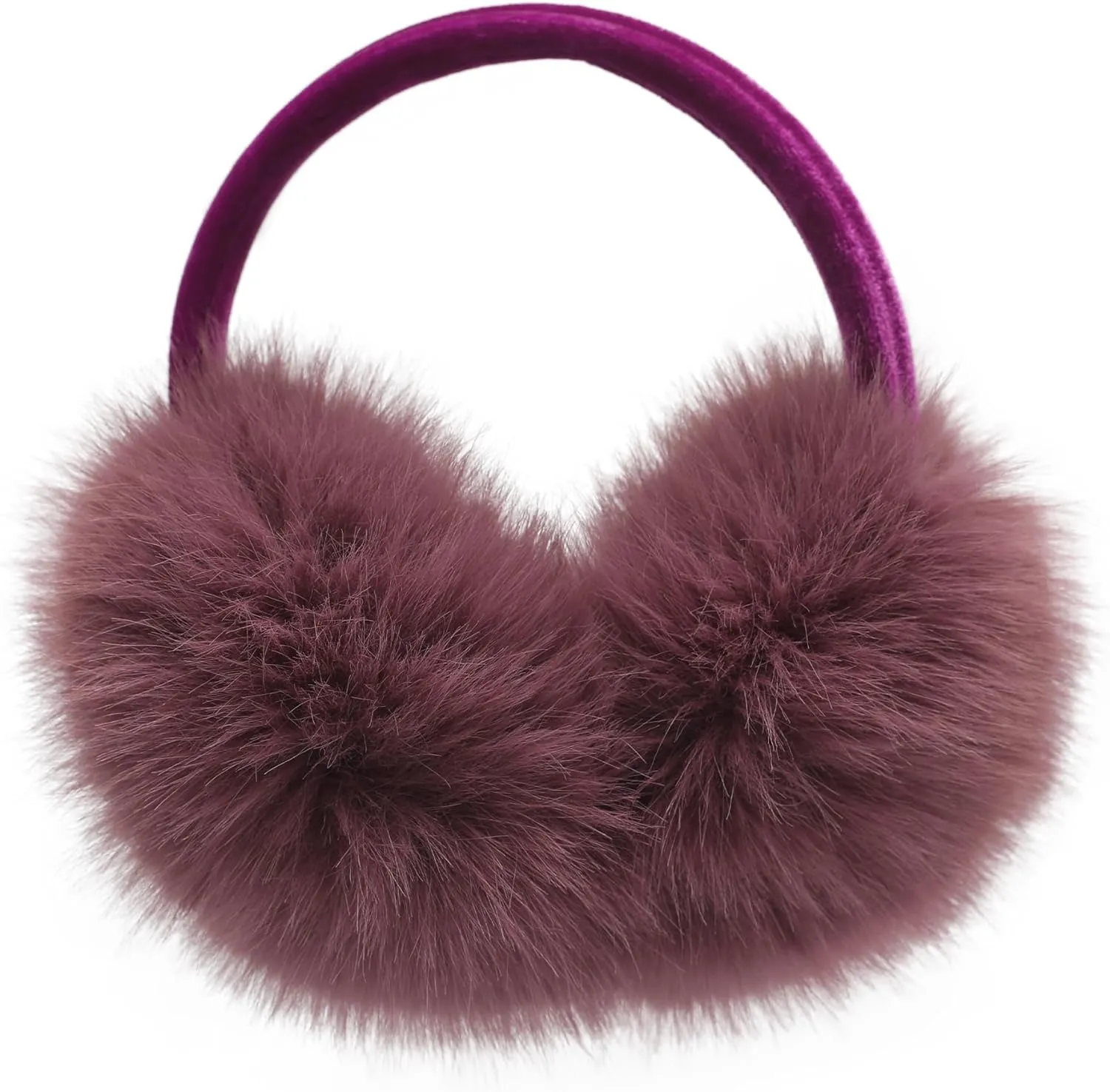 Black/White Soft & Comfy Faux Fur Winter Style Ear Muffs