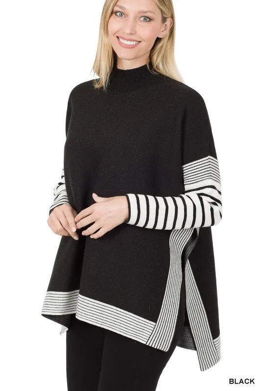 Contrast Striped Sweater