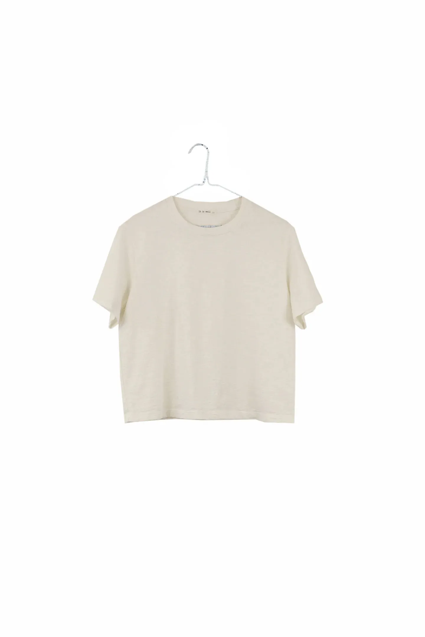 Crop Tee in Natural