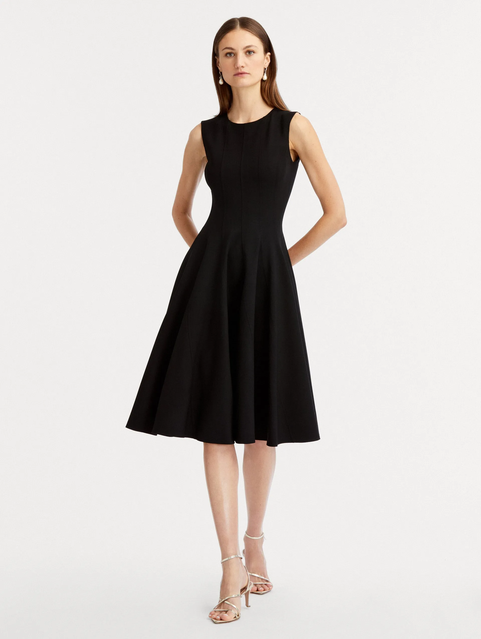 Curved Seam Detail Dress