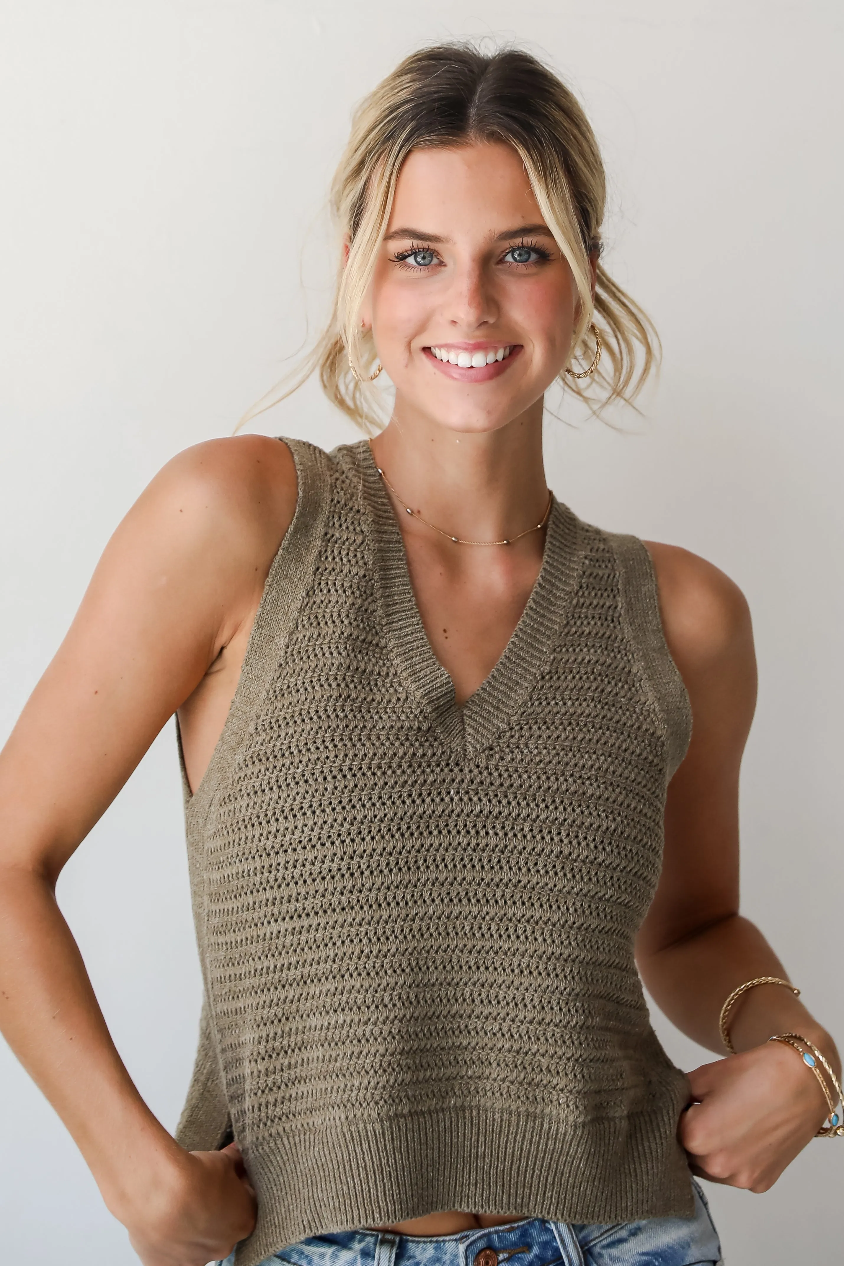 FINAL SALE - Casual Coziness Sweater Tank