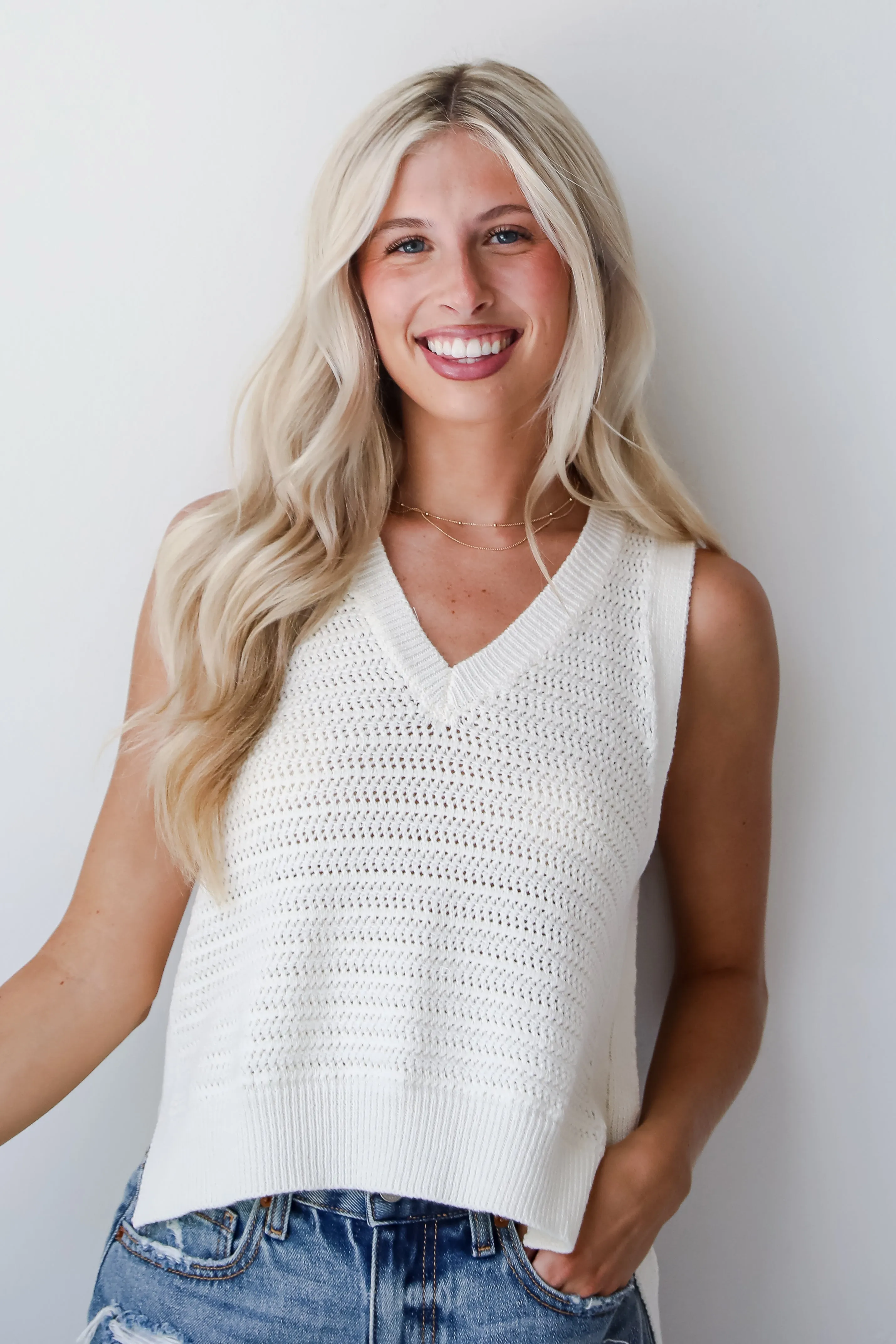 FINAL SALE - Casual Coziness Sweater Tank