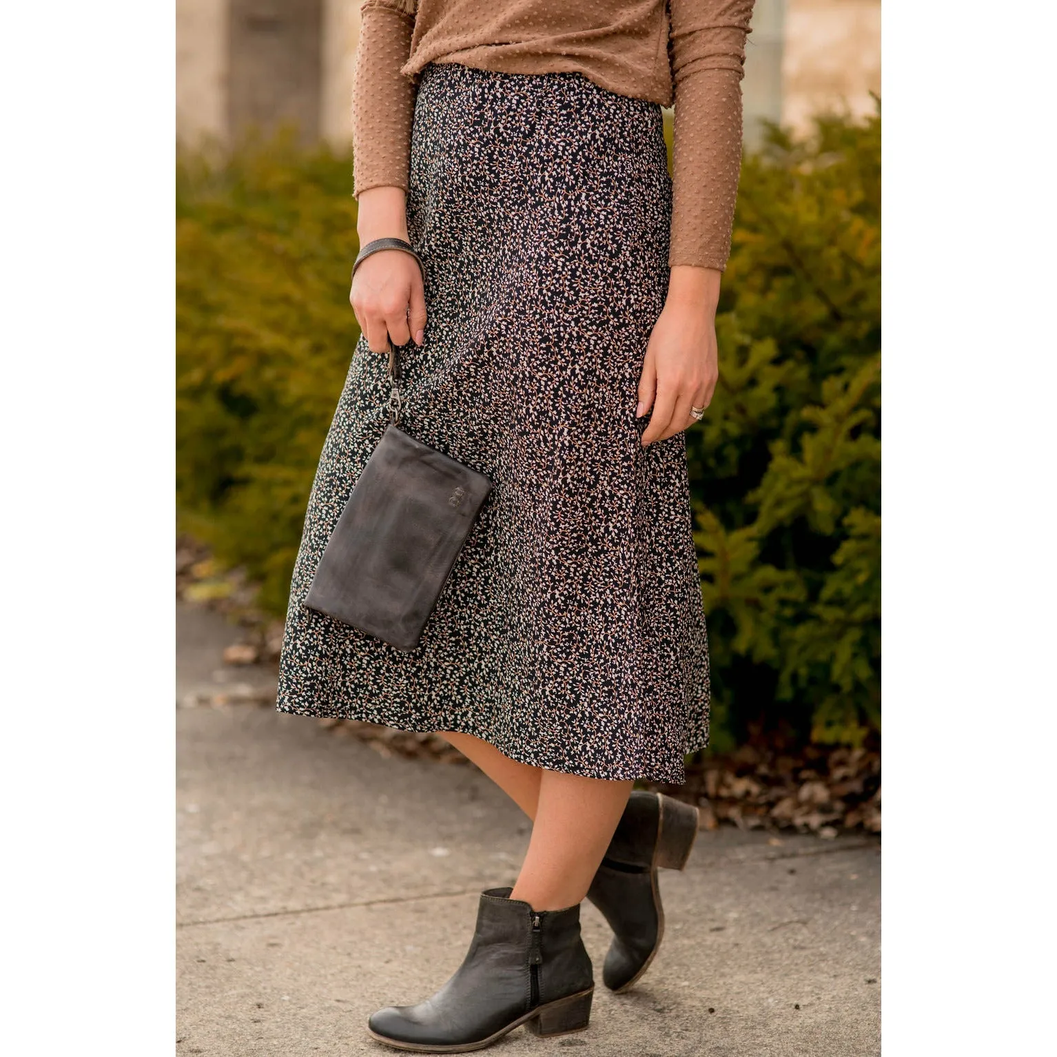 Flower Midi Skirt