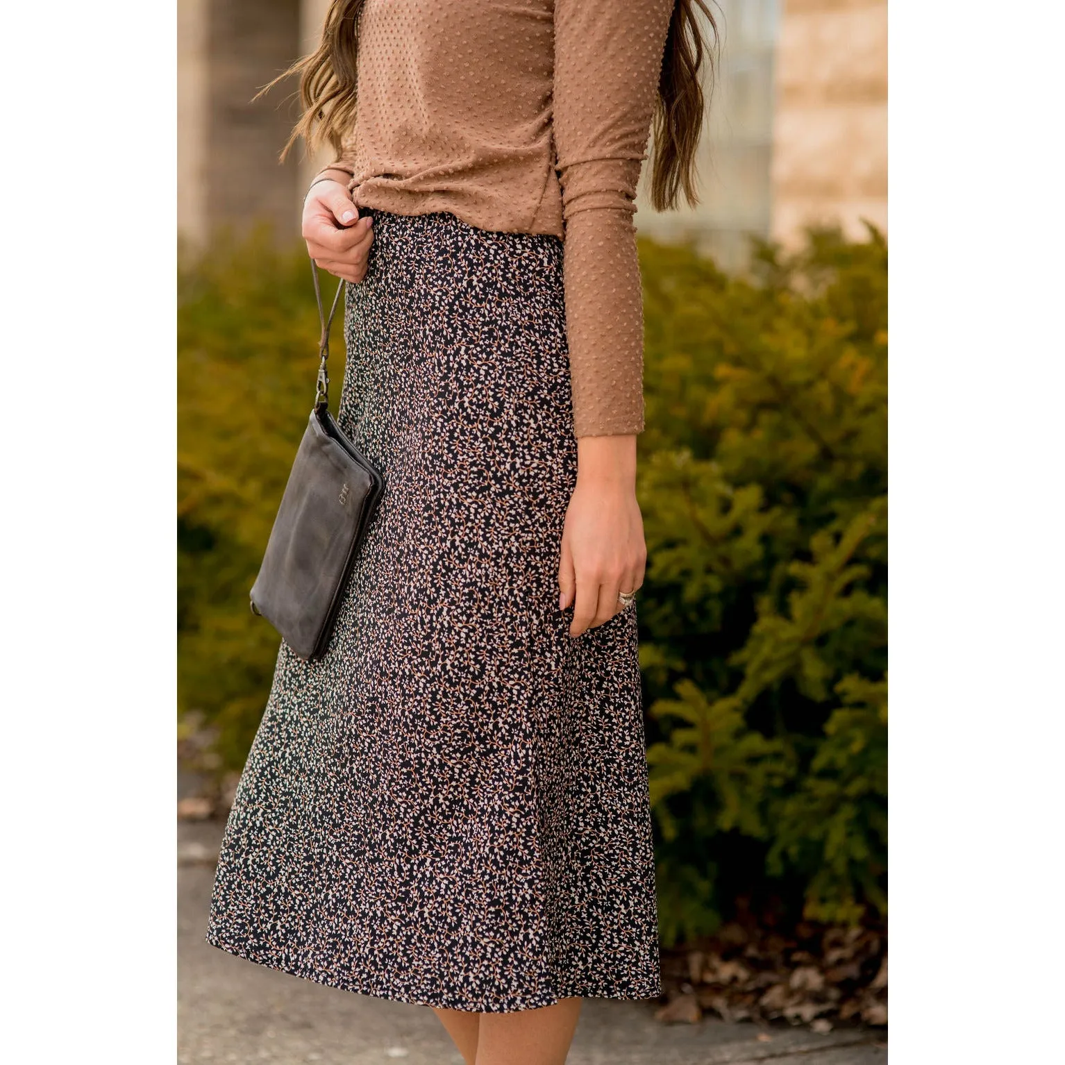 Flower Midi Skirt