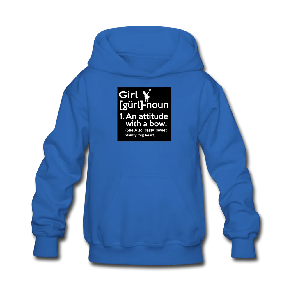 Girl Definition Kids' Hoodie For Girls