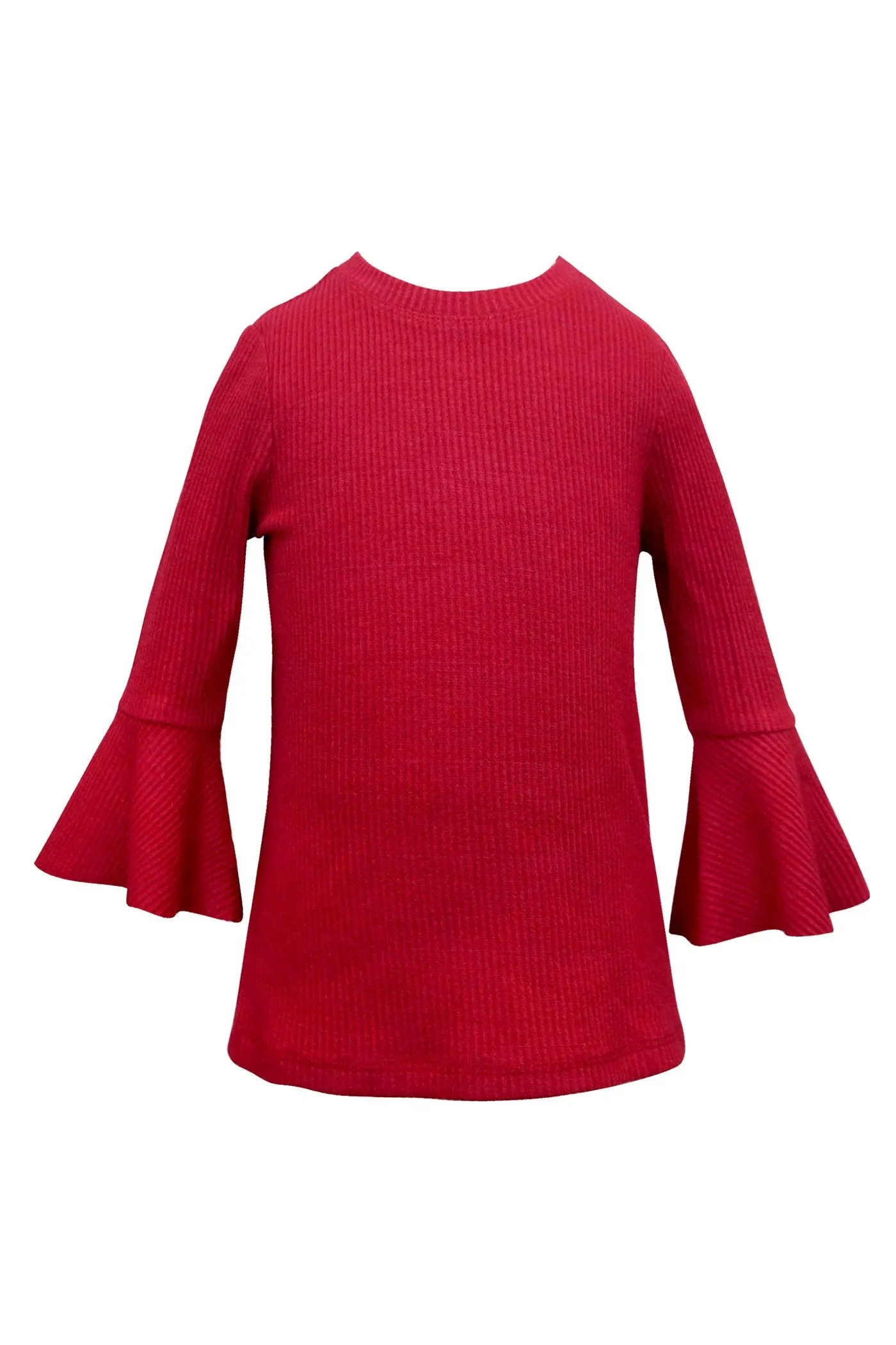 Girls Ribbed Knit Top