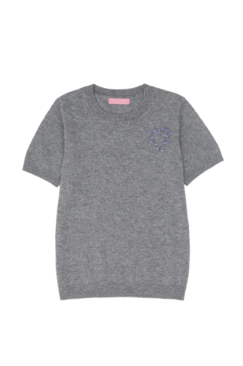 Hydrangea Short Sleeve Cashmere