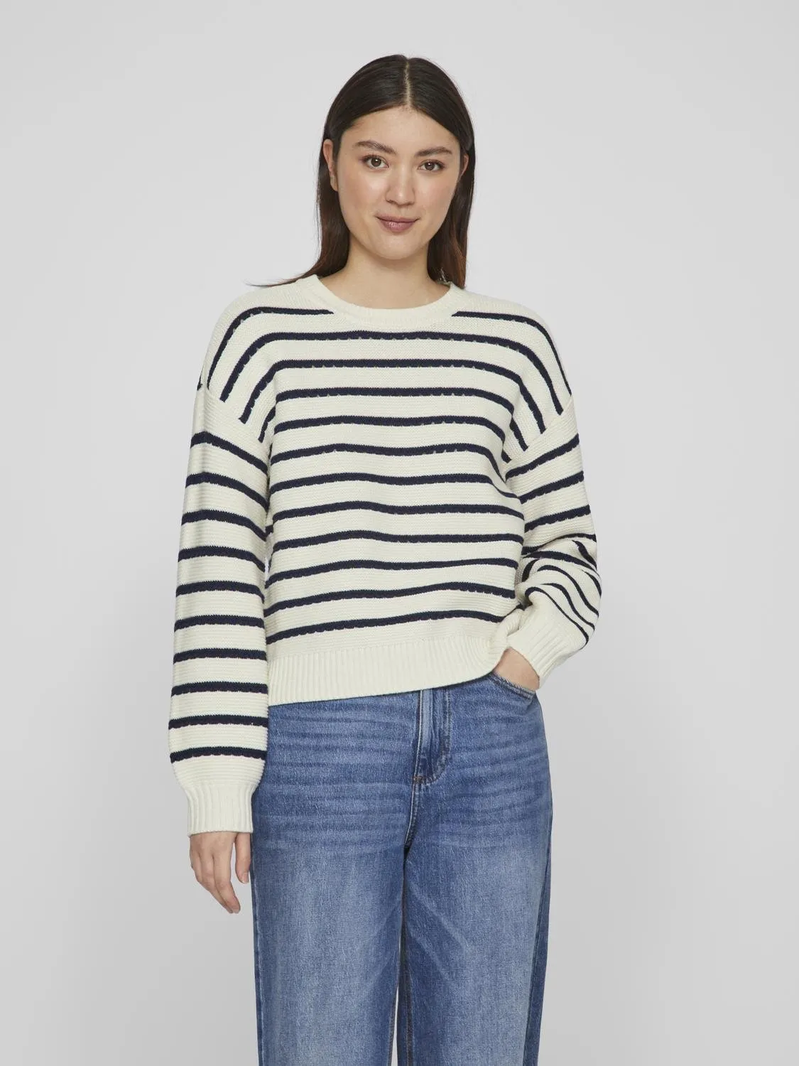 JOFFI STRIPE JUMPER (NAVY/CREAM)