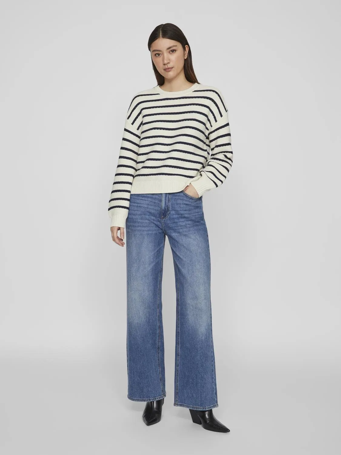 JOFFI STRIPE JUMPER (NAVY/CREAM)