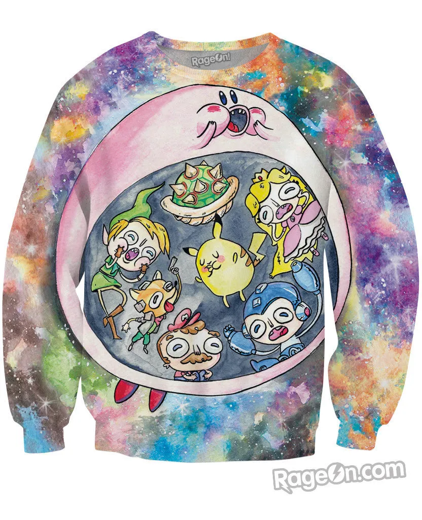 Kirby Nom Nom Crewneck Sweatshirt