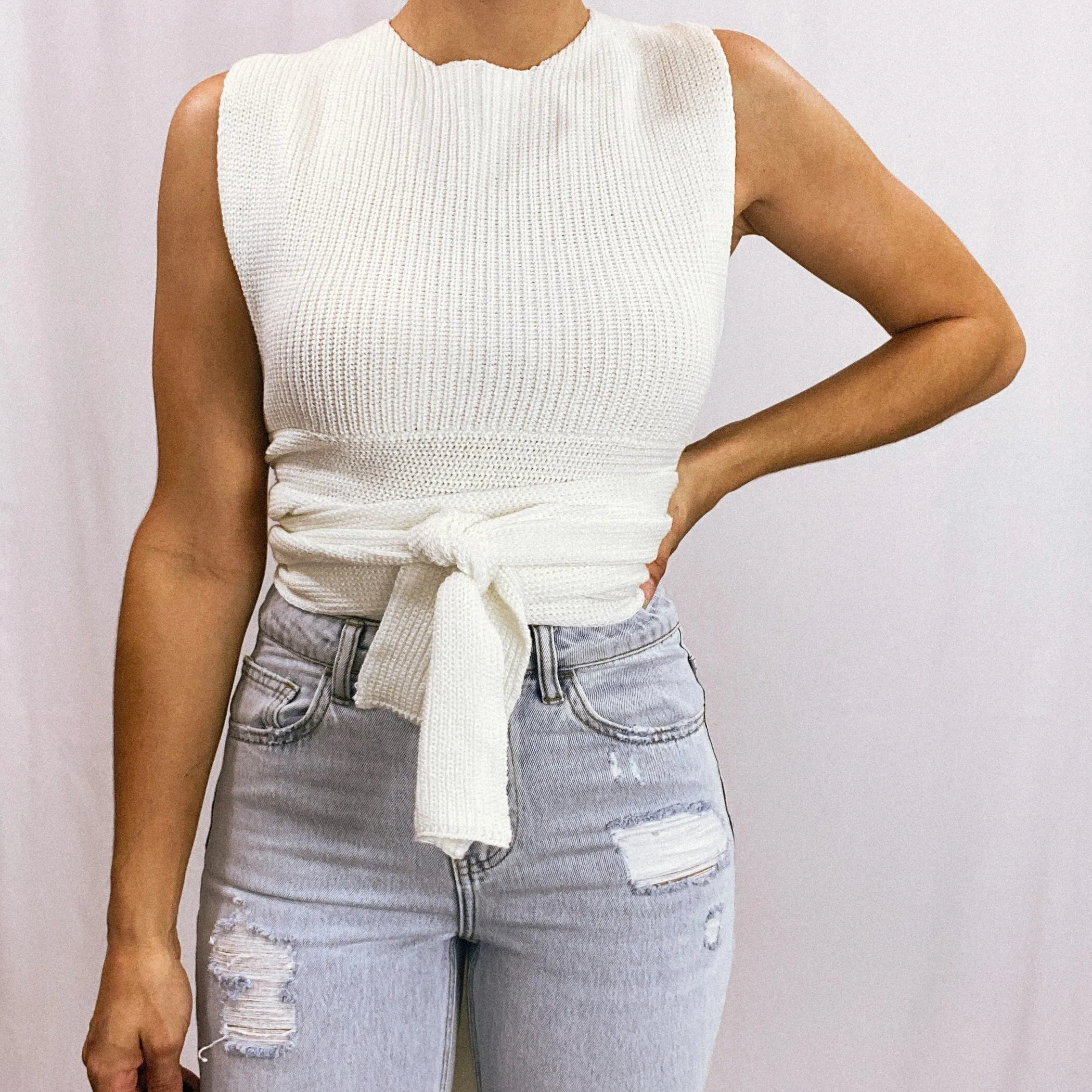 Knotted Affair Sweater Top