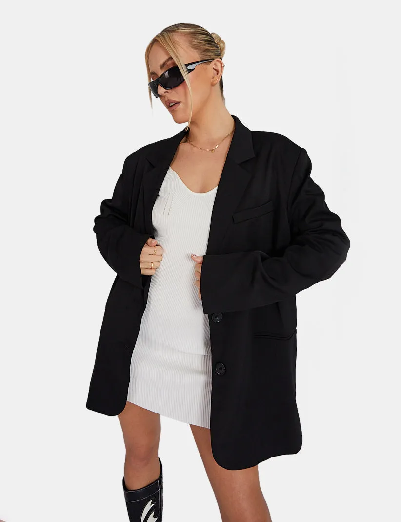 Longline Blazer Black