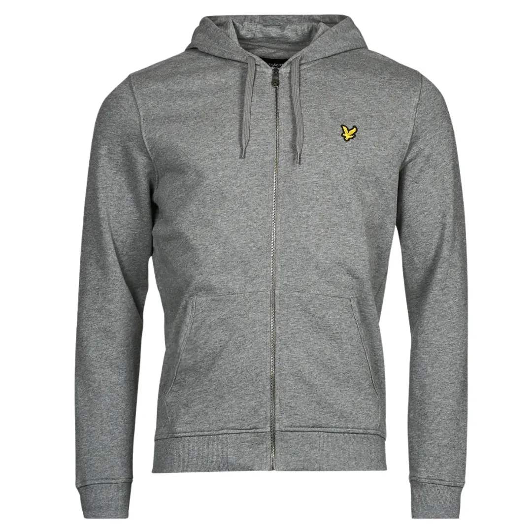 Lyle & Scott Grey Zip-Up Hoodie