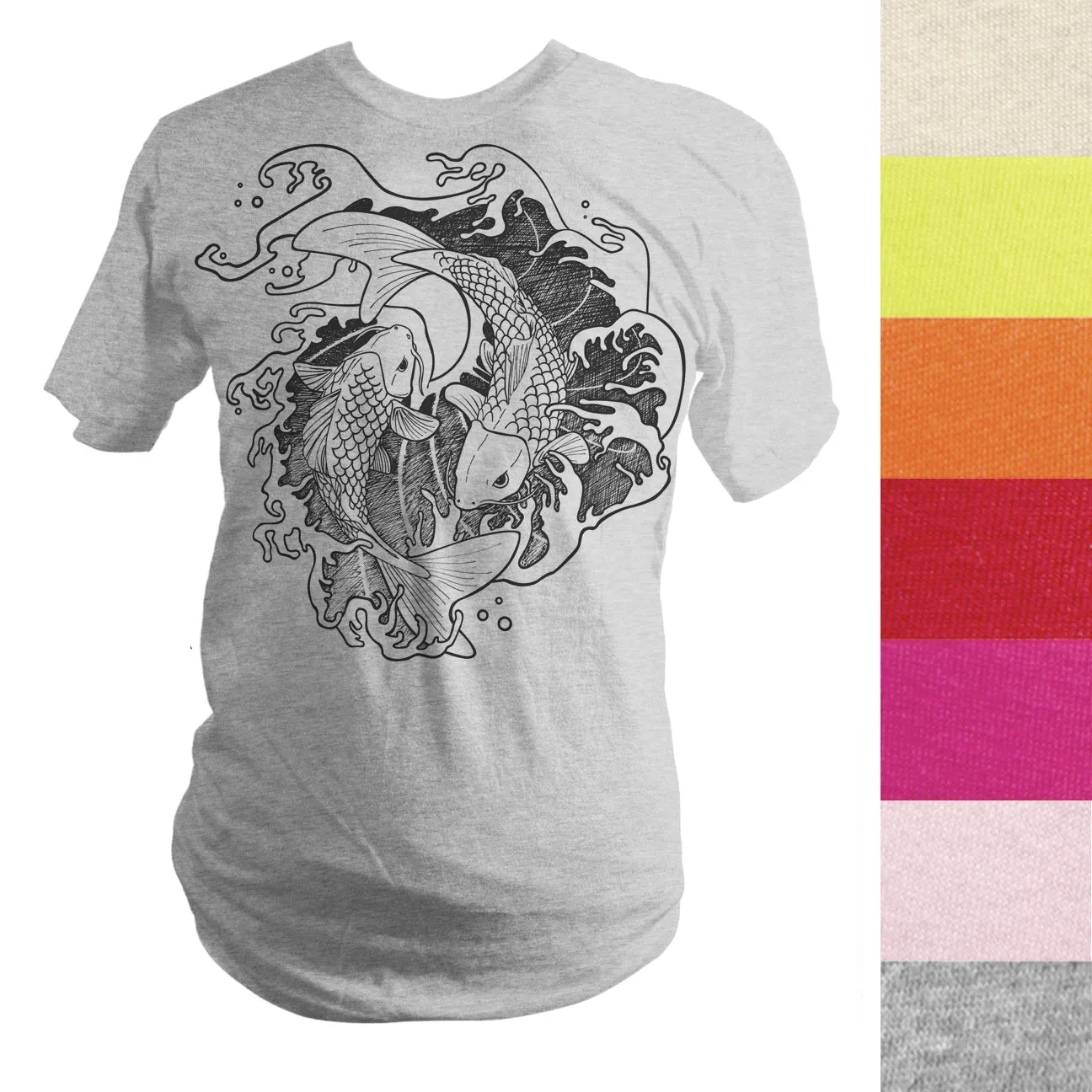 Made-to-Order Fighting Koi Fish T-Shirt