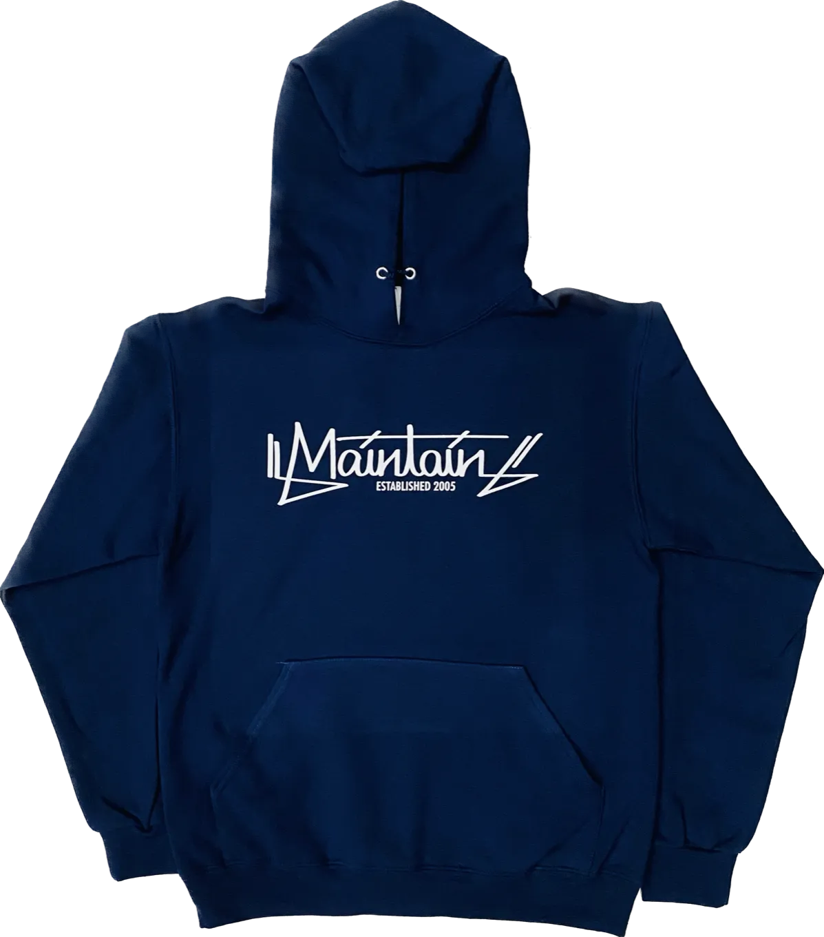 Maintain Blue Script Hoodie