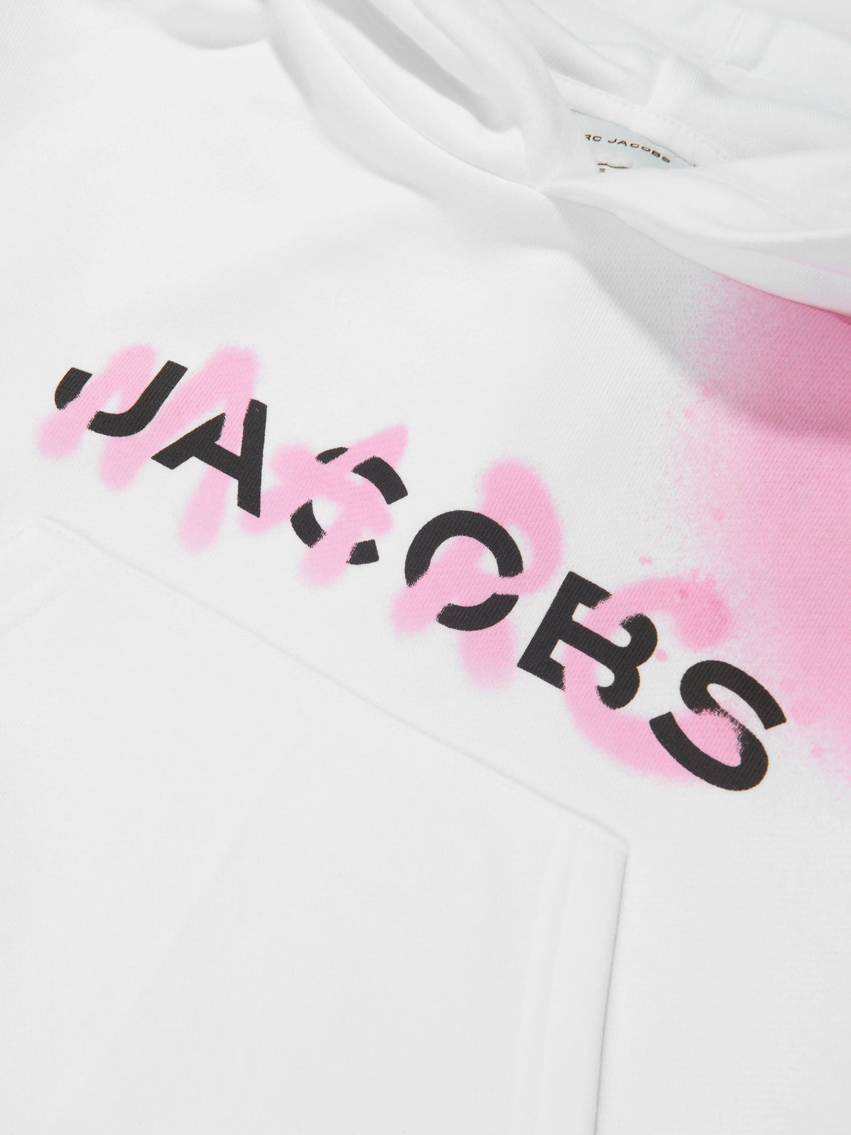 MARC JACOBS Girls Spray Spots Cropped Hoodie in White