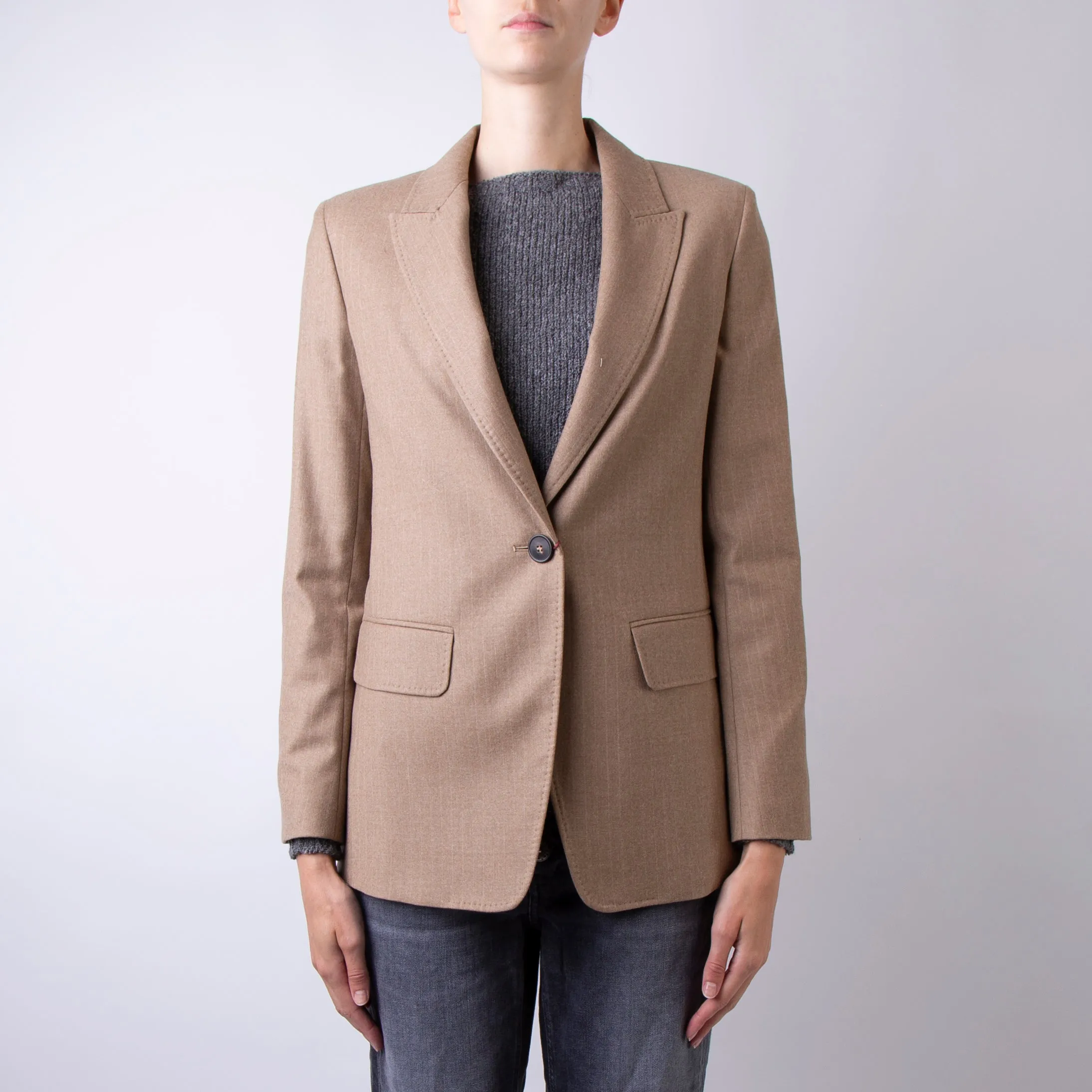 MAX MARA STUDIO BLAZER 2426046052600 009 BEIGE