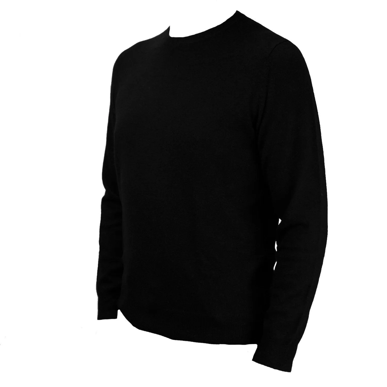 Men's Dunedin Cashmere 100% Cashmere Cr  Black