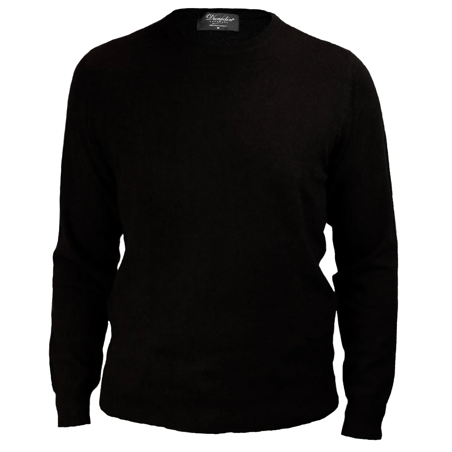 Men's Dunedin Cashmere 100% Cashmere Cr  Black