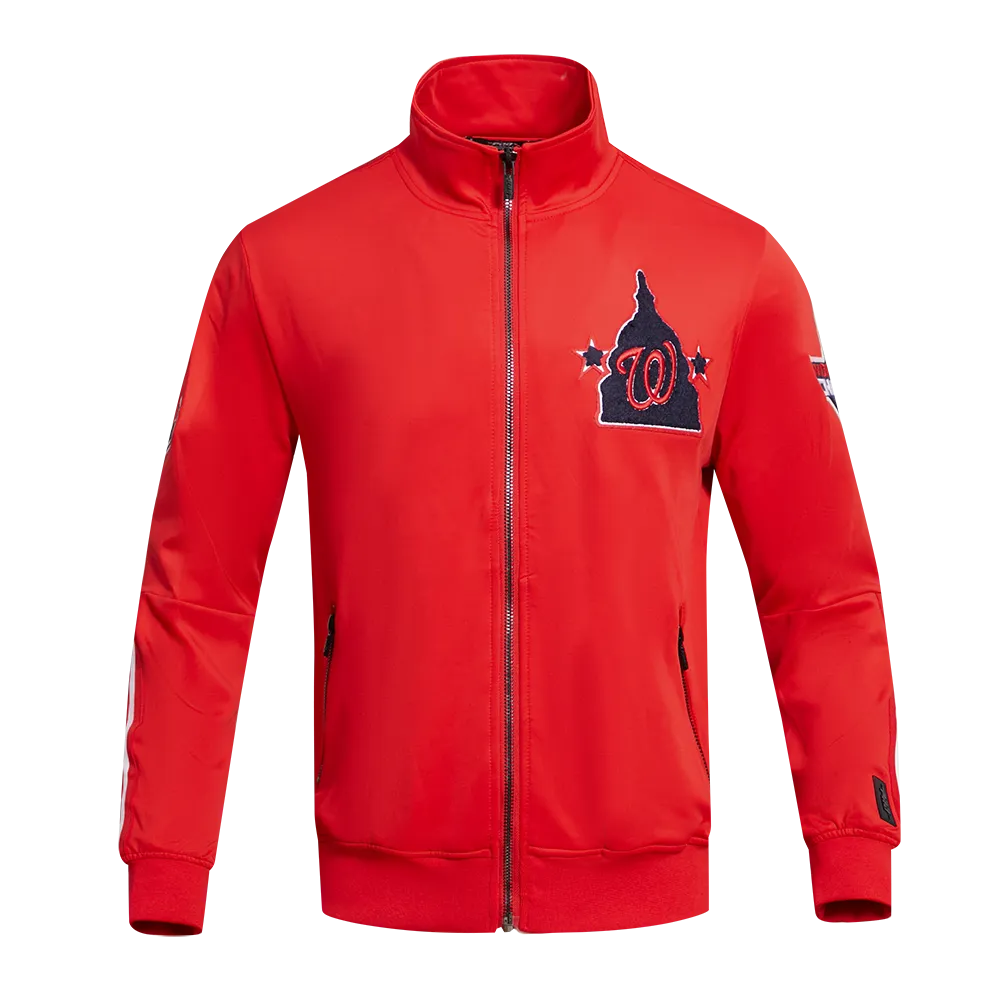 MLB WASHINGTON NATIONALS CLASSIC MEN'S DK TRACK JACKET (RED)