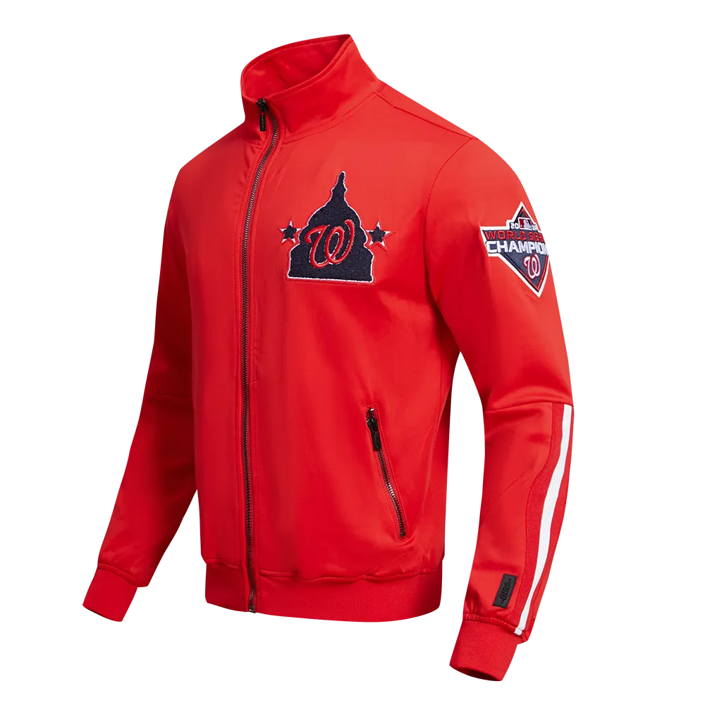 MLB WASHINGTON NATIONALS CLASSIC MEN'S DK TRACK JACKET (RED)