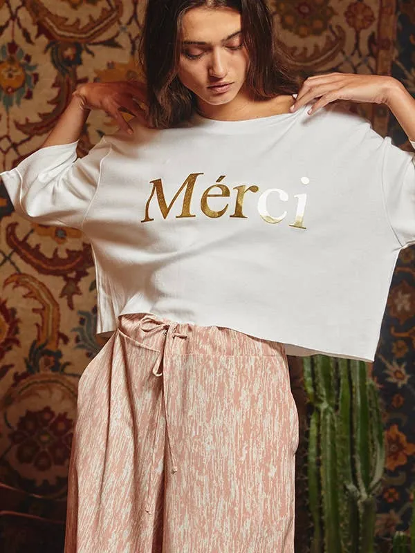 Mérci Cropped Tee