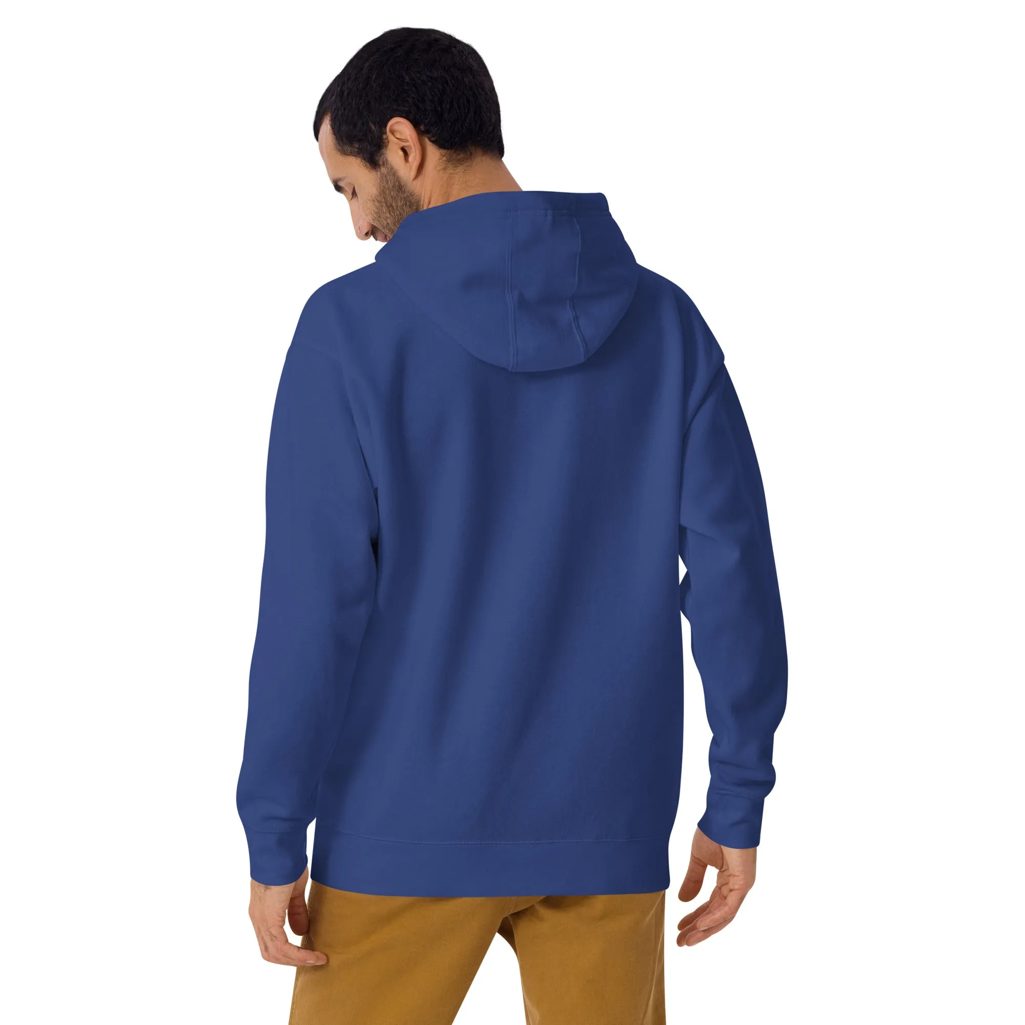 Music Retro Adult Hoodie Blue