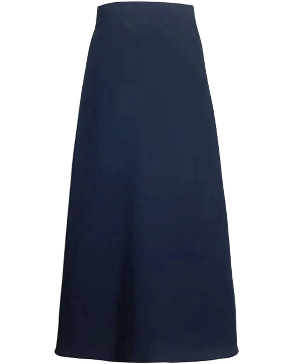 Navy Crinkle Georgette Asymmetrical Fatale Midi Skirt