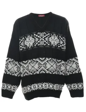 Nordic Black Jumper - L