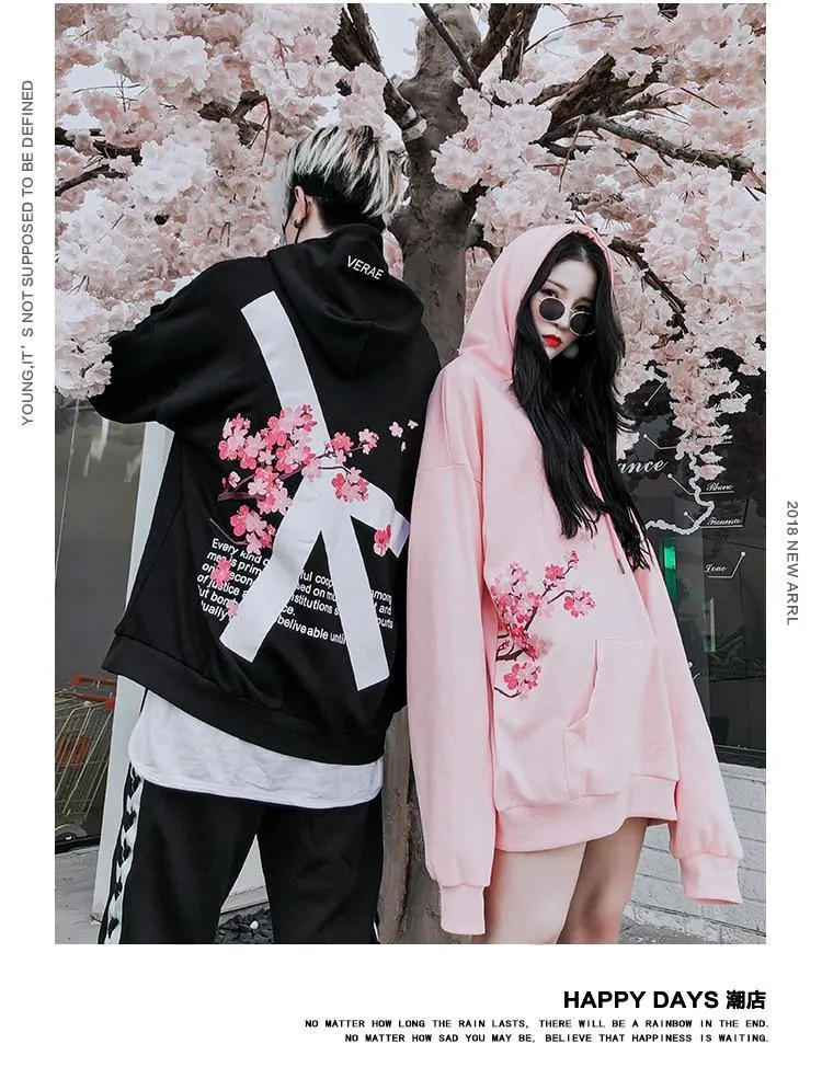 Peace Cherry Blossom Hoodie