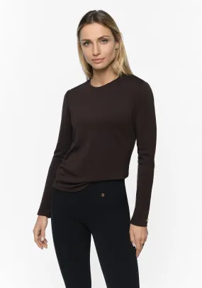 PIROU Modal Cashmere Top coal