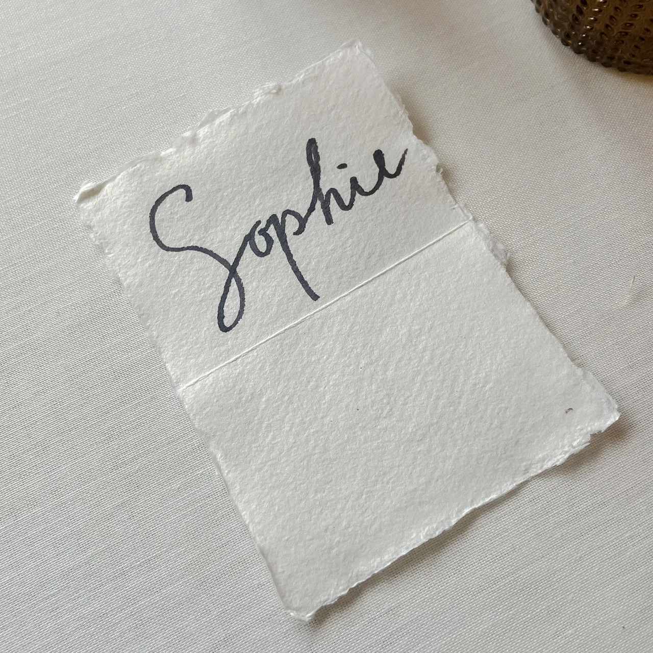 Place Cards - Handmade Cotton Paper for Wedding Stationery  - Pack Of 20 (Blank)