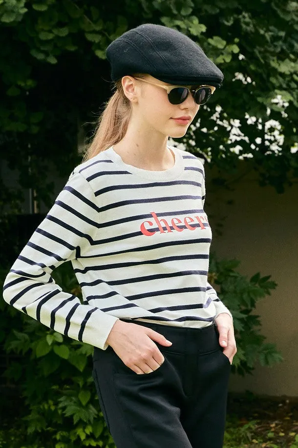 [PlayDEBB]Cheers Stripe KNIT_IV(DDCMK2004M)