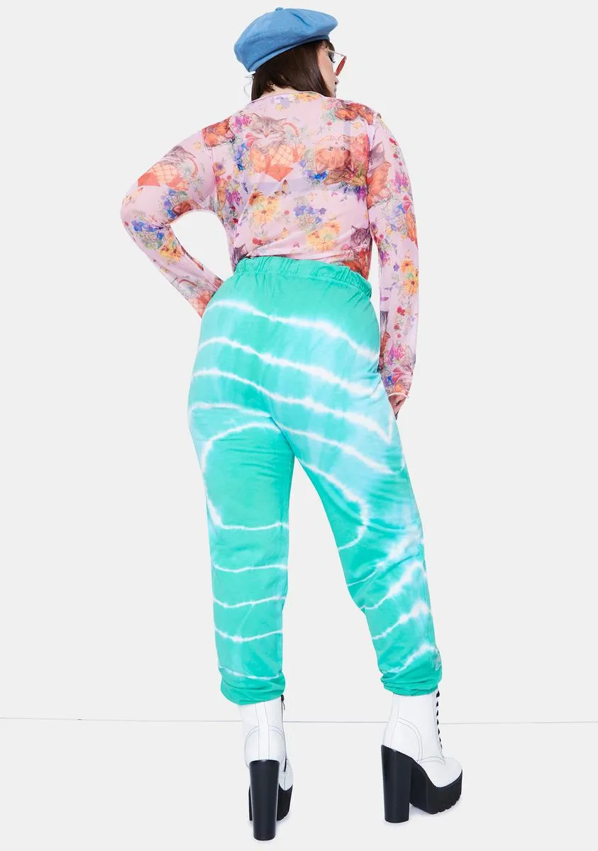 Plus Dragon Tie Dye Joggers