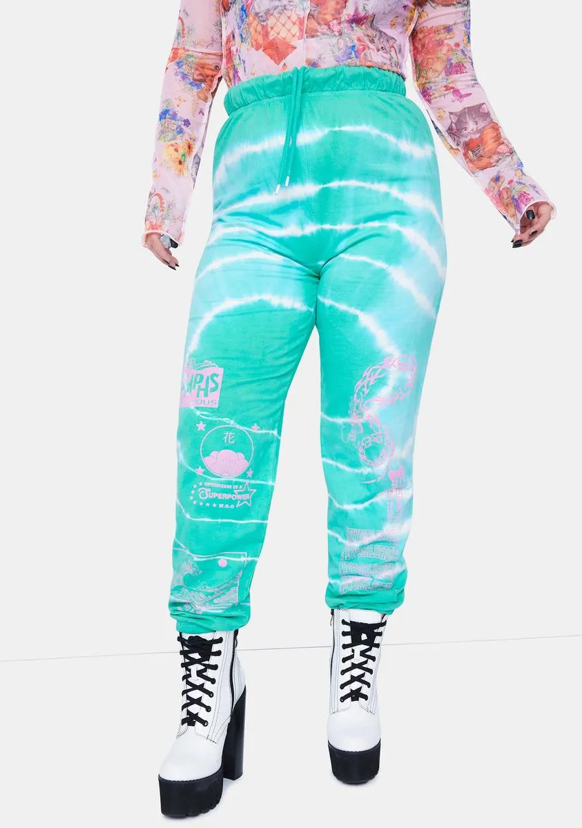 Plus Dragon Tie Dye Joggers