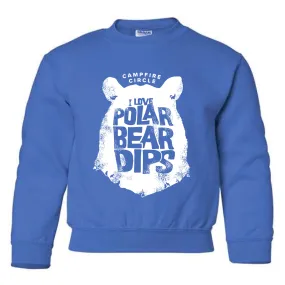 Polar Bear Dips Royal Blue Youth Crewneck