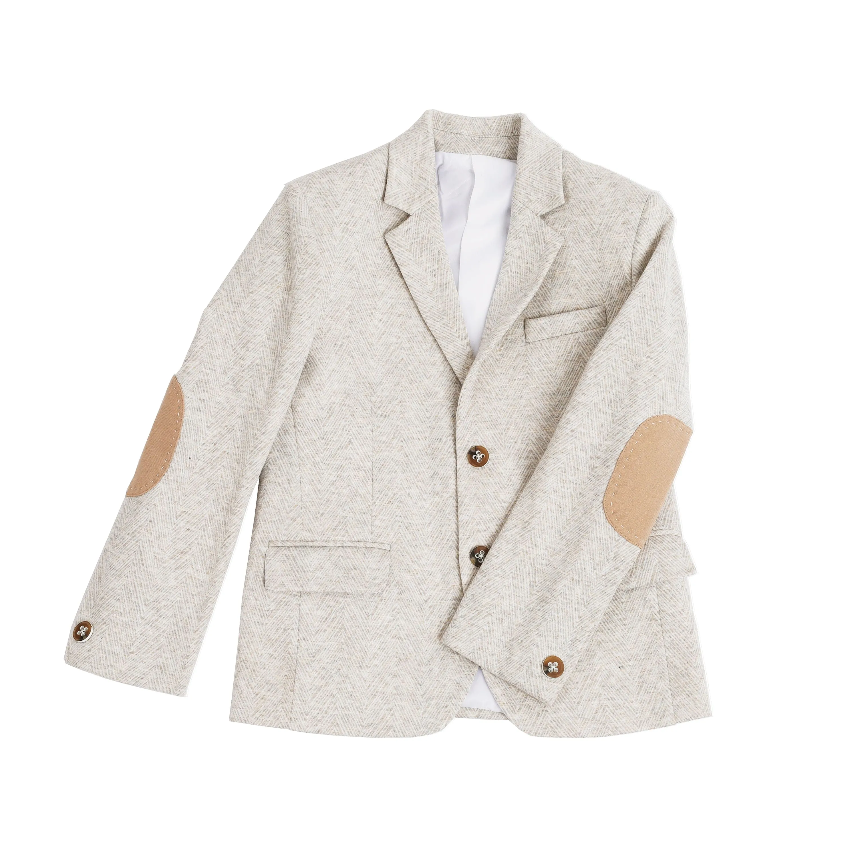 Pre-Order : OFF WHITE KNIT BLAZER for Boys