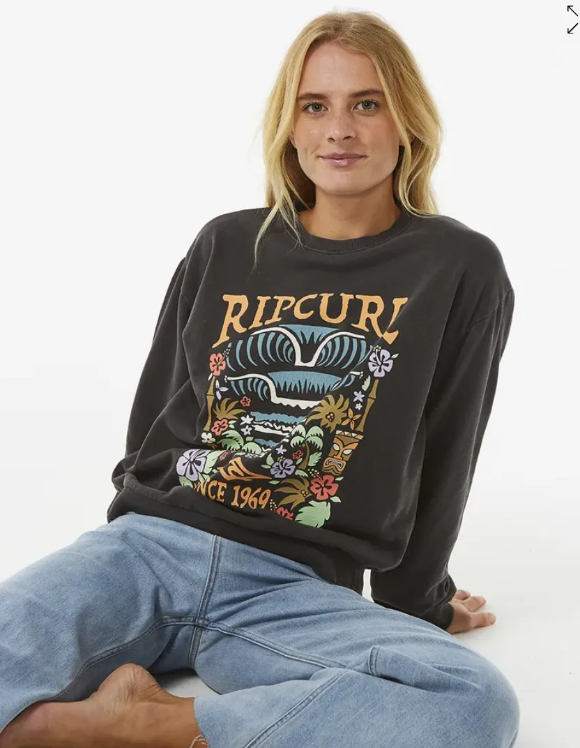 Ripcurl Tiki Tropic Relaxed Crew Fleece