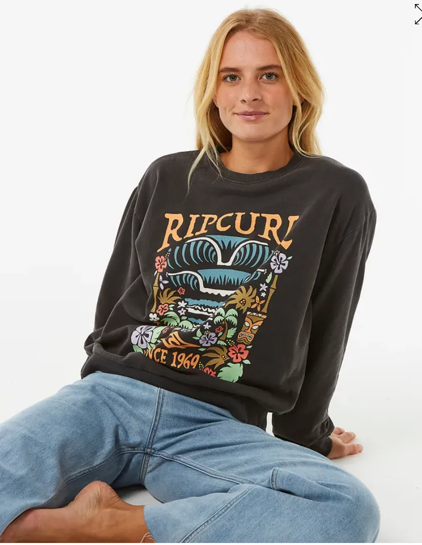 Ripcurl Tiki Tropic Relaxed Crew Fleece