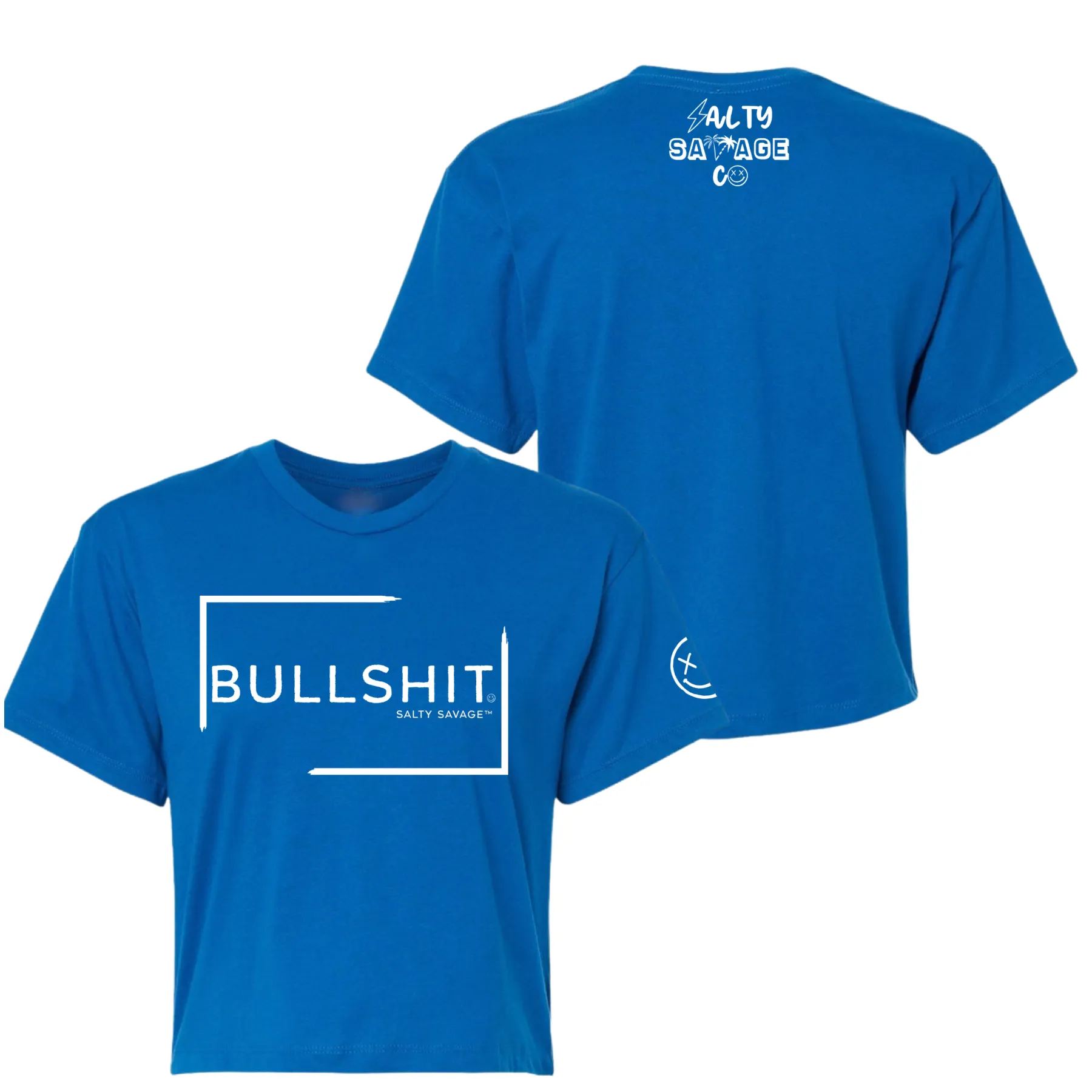 Salty Savage Ladies "Bullshit" Performance Crop Tee