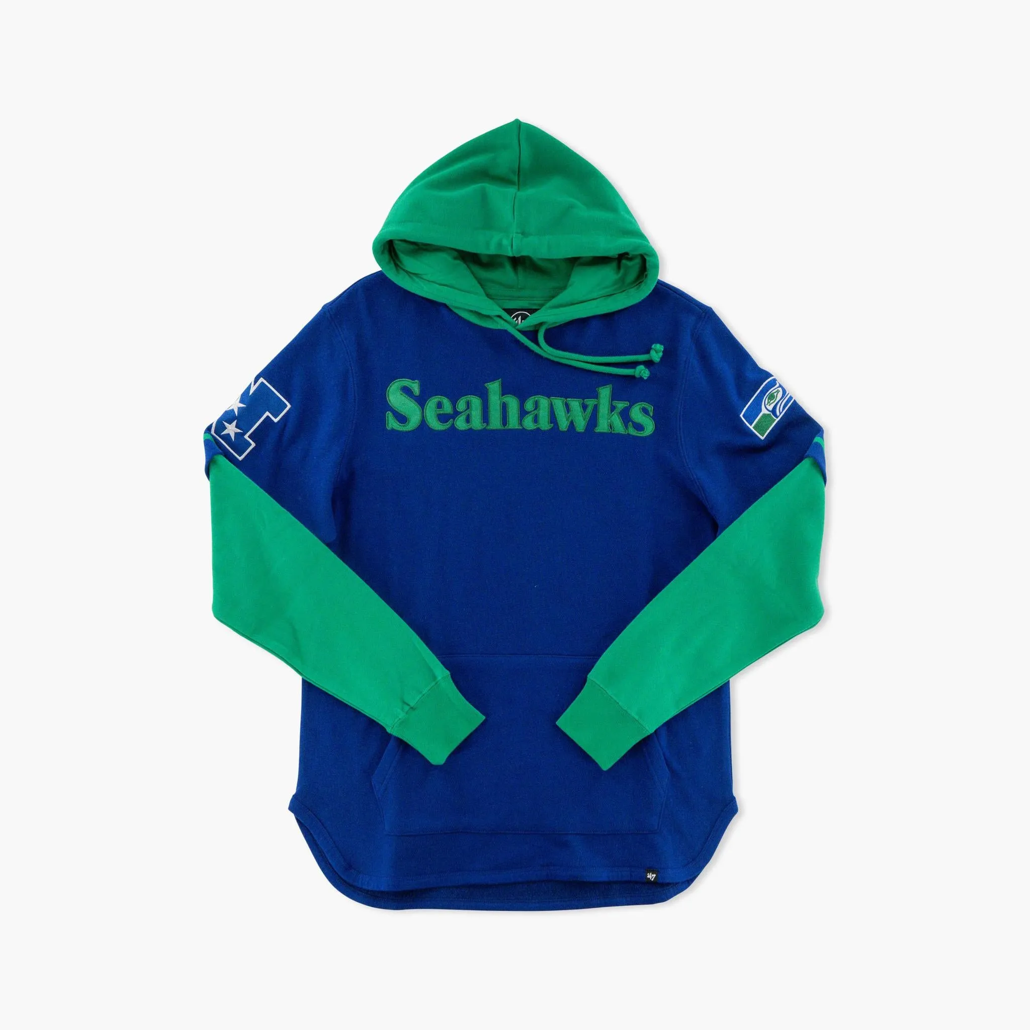 Seattle Seahawks Historic Royal Blue Shortstop Hoodie