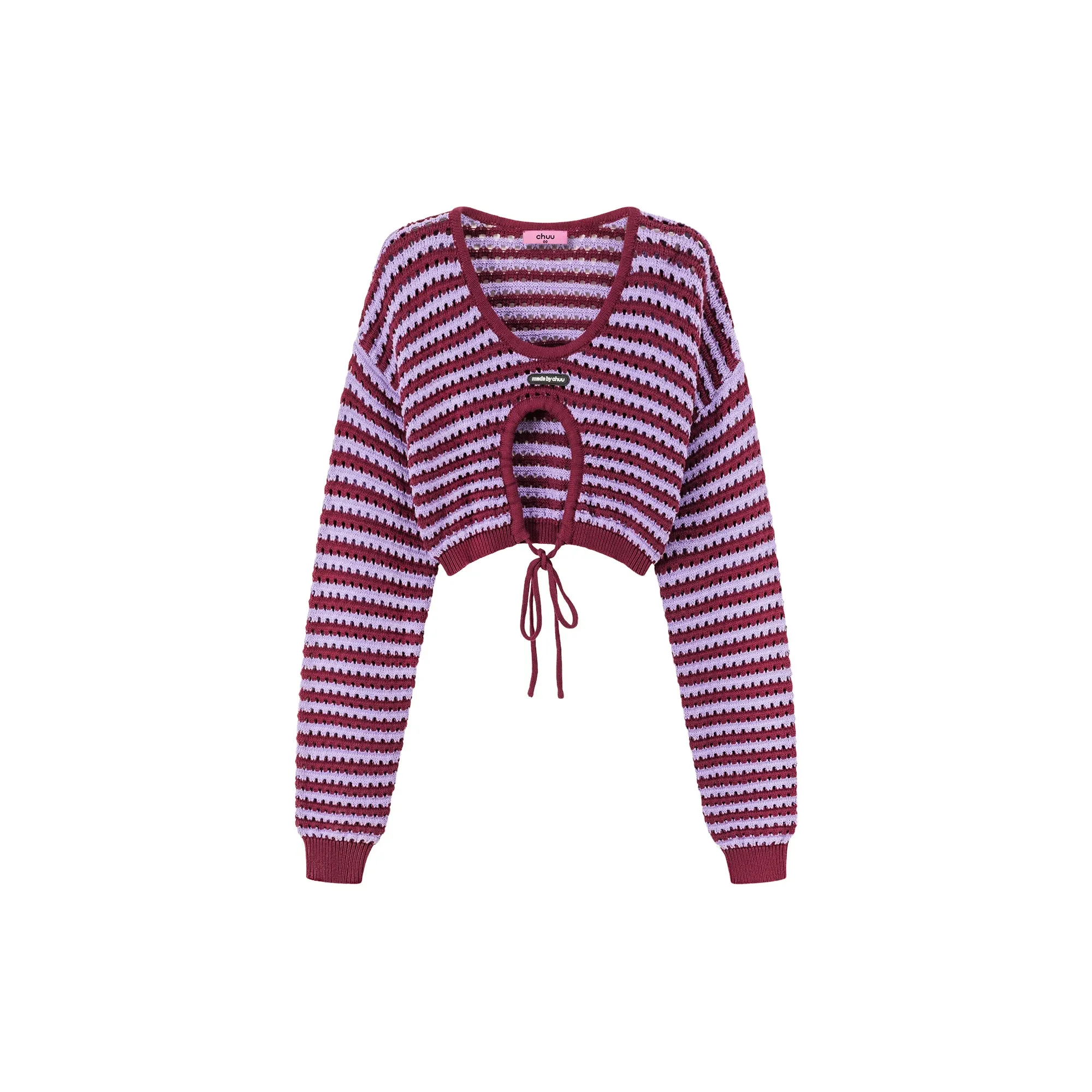 Stripe Knit Bolero Top